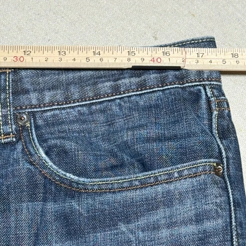 Banana Republic Bootcut Jeans 34x36 Blue Dark Wash Premium Denim Mens